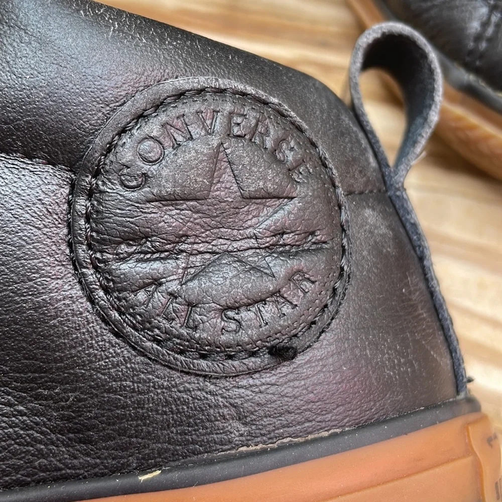 Converse Chuck Taylor All Star Street Mid Black Leather Kids Size 1